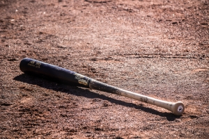 viper bats wood bat on a field